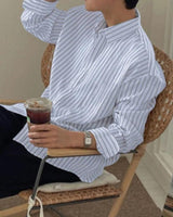 Men's Modern Striped Business Casual Shirt