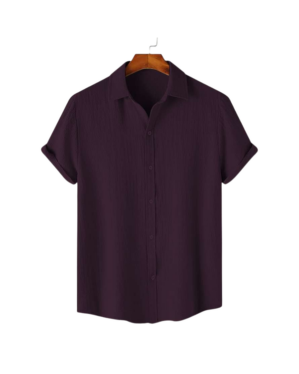 Dregs Wine Textured Shirt